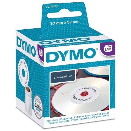 Dymo 14681 Etiketid läbimõõt 57mm CD/DVD