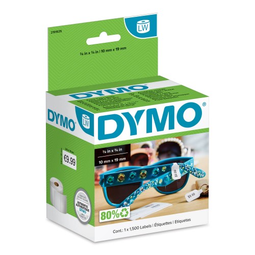 Dymo 2191635 Etiketid Juveelitoodetele 11 x 54mm 1500 tk.