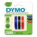 Dymo 3D Lints S0847750 mehhaanilisele etiketiprinterile 9mm x 3m punane/sinine/must