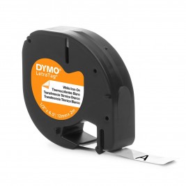 Dymo LetraTag lint S0718850 12mm x 2m / riiete märgistamiseks (IRON ON)