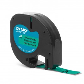 Dymo LetraTag Plastiklint S0721590 12mm x 4m 
