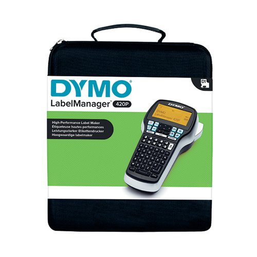 Dymo S0915480 Etiketiprinter LabelManager 420P (CASE KIT) + 19mm D1 punane silt - S0915470 