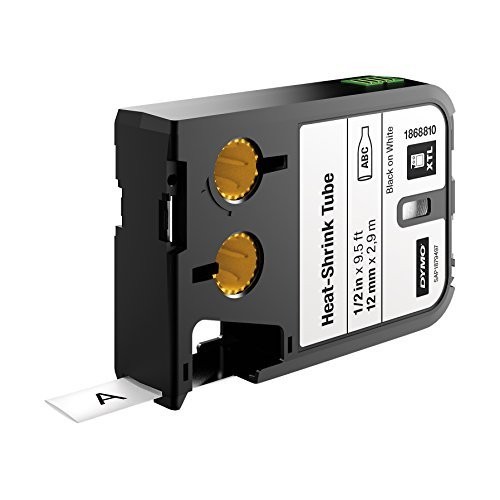 DYMO XTL Dymo XTL termokahanev toru 1868810 12mm x2.7m, must valgel