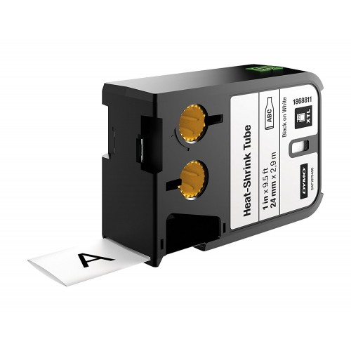 DYMO XTL Dymo XTL termokahanev toru 1868811 24mm x2.7m, must valgel