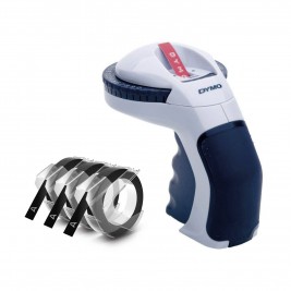 Dymo S0717930 Omega Mehhaaniline (reljeefne) etiketiprinter + 3D Strips S0847730 must 3 tk. Dymo S0717930 Omega Mehhaaniline (reljeefne) etiketiprinter + 3D Strips S0847730 must 3 tk.