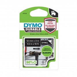 Dymo lint D1 Durable 1978365 12mm x 3m valge mustal