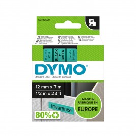 Dymo Lint D1 45019 12mm x 7m / must rohelisel -  S0720590
