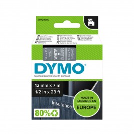 Dymo Lint D1 45020 12mm x 7m / valge läbipaistval - S0720600