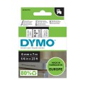 Dymo Lint D1 43610 6mm x 7m must läbipaistval – S0720770