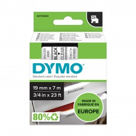 Dymo Lint D1 45800 19mm x 7m / must läbipaistval – S0720820