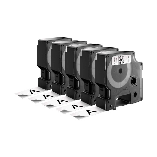 Dymo Lint D1 45803 19mm x 7m / must valgel – 5 tk. - S0720830