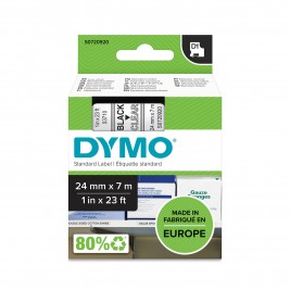Dymo Lint D1 53710 24mm x 7m / must läbipaistval – S0720920